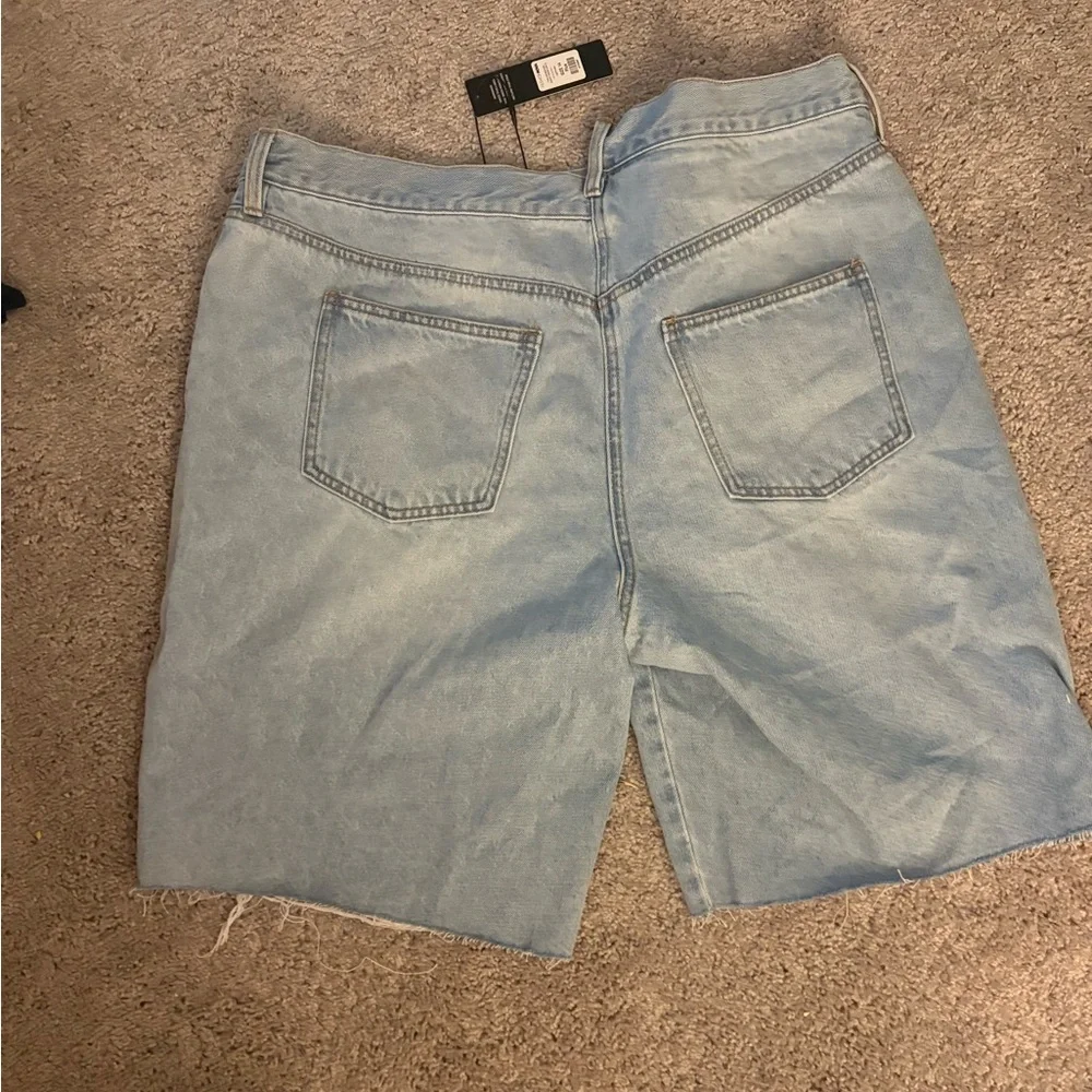 NWT The Crossover Baggy Denim Jorts - Light
